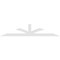 Ekena Millwork Richland Architectural Grade PVC Gable Bracket, 96"W x 20"H x 4"D x 4"F, 5/12 Pitch GBP096X20X0404RIC00 - alternate 3